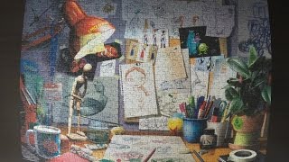 Ravensburger Disney Pixar The Artists Desk Puzzle 1000 Piece [upl. by Priest]