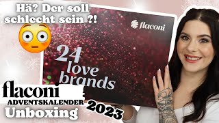 Hä DER soll nicht gut sein  😳 Flaconi Love Brands 24 ADVENTSKALENDER 2023 UNBOXING [upl. by Linnea]