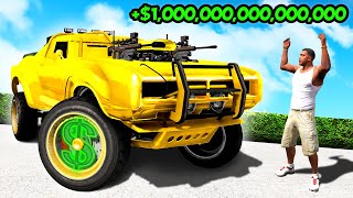 Franklins QUADRILLIONAIRE CAR Upgrade in GTA 5 [upl. by Ahseinaj]