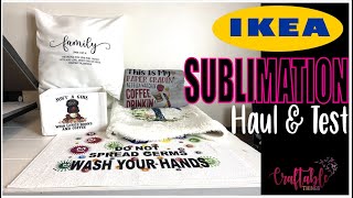 IKEA SUBLIMATION HAUL  SUBLIMATE BATH MATS RUGS STORAGE BINS BLANKETS amp PILLOWS [upl. by Atikkin117]