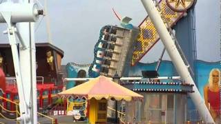 FIRE CREWS RESCUE 22 FROM FAIRGROUND RIDE IN SKEGNESS [upl. by Skoorb]