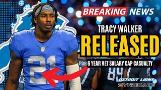 BREAKING NEWS Detroit Lions to RELEASE veteran S Tracy Walker [upl. by Otrebor49]