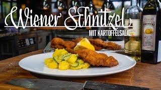 Wiener Kalbsschnitzel mit Kartoffelsalat – Kochen im Tal [upl. by Fia]