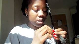 LOCKS HOW TO How To Attach Braid Extensions to Locs [upl. by Ymmij]