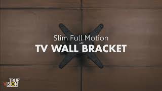 True Vision Slim Full Motion TV Wall Mount [upl. by Enelrae548]