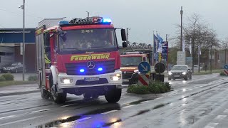 VollalarmGebäudebrand Freiwillige Feuerwehr Norden und DRK HageGroßheide [upl. by Einahpts]