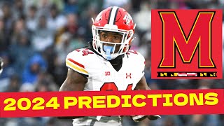 Maryland Football 2024 Predictions [upl. by Nodyl731]