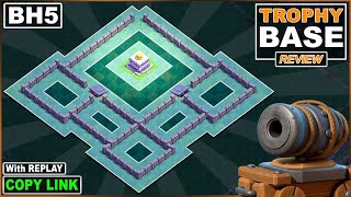 NEW BEST Builder Hall 5 Base 2022 COC BH5 Base COPY Link  Clash of Clans [upl. by Wood]