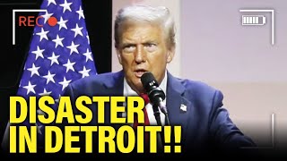 Trump Economic Speech goes TERRIBLY WRONG in Detroit [upl. by Eislek]