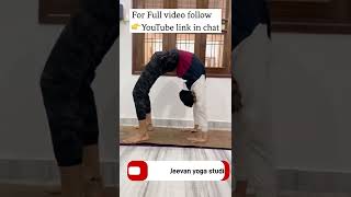 How to do Chakrasana for beginner jeevanyogastudio shots [upl. by Russian]