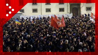 Pisa manifestazione in solidarietà dei giovani manganellati dalla polizia a corteo pro Palestina [upl. by Sybila]