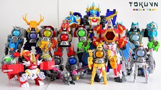 All DX Gattai Uchu Sentai Kyuranger All DX 宇宙戦隊キュウレンジャー Power Rangers Galaxy Force Megazord [upl. by Kessler]