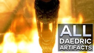 Skyrim  All Daedric Artifacts [upl. by Einnej]