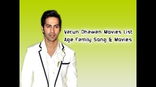 Varun Dhawan Movies List  Age  Family  Song amp Movies [upl. by Blunt527]