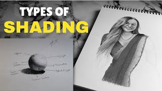 Shading part2  types of shading  tutorial drawing basics [upl. by Noirrad]