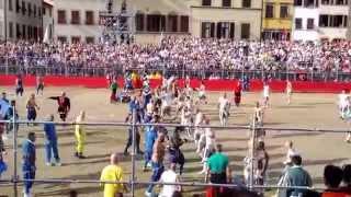 Calcio storico fiorentino bianchi azzurri 14 giu 2014 [upl. by Eikcin143]