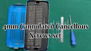 4mm Cannulated Cancellous Screw Set…for Ortho OT people …support OT wisdom 😇😀 [upl. by Zahavi524]