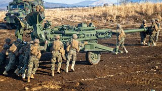 Heavy Artillery Gun Fire ▪ US Military in Action  MFA [upl. by Woodhead482]