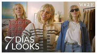 Sienna Miller muestra sus mejores looks de la semana 7 días 7 looks Vogue México y Latinoamérica [upl. by Hanimay761]