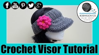 The Curtis Visor Crochet Tutorial [upl. by England]