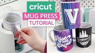 CRICUT MUG PRESS TUTORIAL  FROM START TO FINISH [upl. by Nnyled222]