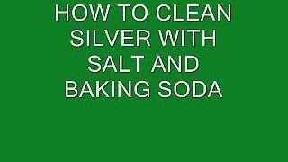 how to CLEAN SILVER WITH BAKING SODA AND SALT clean silver jewelry cutlery coins etc [upl. by Retnuh886]