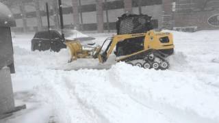 Snow clean up in Jersey City Jan 23 2016 [upl. by Rundgren67]