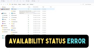 How to Fix quotAvailability status Available on this devicequot Error in OneDrive On Windows 11 [upl. by Lauritz292]