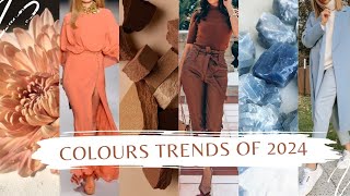 Color Trends Of 2024  Colours That Are Going To Rule 2024  Fashion Colours Of 2024 [upl. by Dikmen]