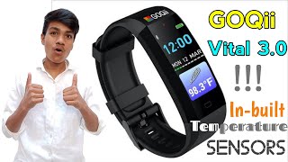 GOQii Vital 30 Band  Features amp Reviews  Full Details in Hindi  Inbuilt Temperature Sensors [upl. by Boyd271]