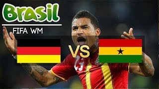 DEUTSCHLAND 2  2 GHANA ► FIFA Fussball WM Brasilien 2014 Prognose German  HD [upl. by Gerdi173]