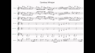 Careless Whisper  Sheet Music for Jazz Band [upl. by Akin]