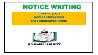 NOTICE WRITING CLASS 67812 english notice [upl. by Solley]