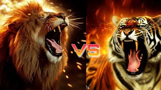 Wild Confrontation Lions vs Tigers  Fierce Battle Unleashed lionvstigers youtube [upl. by Alodi]