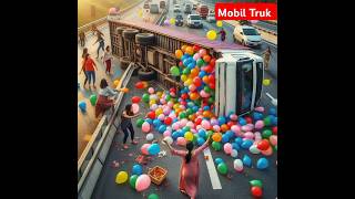 Mobil Truk Kecelakaan shorts viralvideosbusbeko trontondumptruck herichannelanimasimobiltruk [upl. by Ragucci]