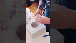 Porcelain mug how its made Episode 1 slip casting [upl. by Elias]