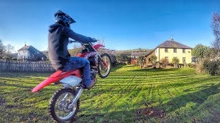 450 DIRT BIKE WHEELIE PRACTICE [upl. by Hcaz]