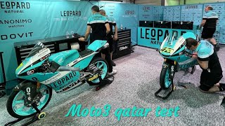 Qatar test 2021  pure sound team leopard racing moto3 [upl. by Esinet]