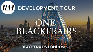 Inside One Blackfriars Riverside Apartment Development in London UK  Residential Market Home Tour [upl. by Artenahs380]