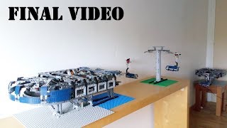 MOC Lego Technic Detachable Chairlift  First Version  Final Video [upl. by Shermy]