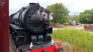 Churnet Valley Railway S160 class engine coming past on the Churnet Valley Railway Saturday 13724 [upl. by Roberts]