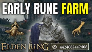 ELDEN RING  EASY EARLY GAME RUNE FARM TO USE FOR DLC AFTER PATCH LEVEL UP FAST [upl. by Nepean]