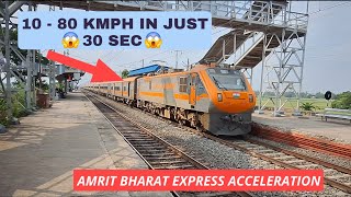 INSANE  CRAZY 😍 ACCELERATION OF AMRIT BHARAT EXPRESS 1080 KMPH IN JUST 30 SEC 😱  VANDE BHARAT [upl. by Enened]