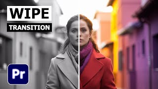 How To Add Wipe Transition In Premiere Pro  Wipe Transition Premier Pro Tutorial [upl. by Finah]