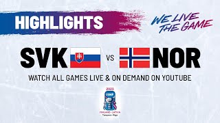 Highlights  Slovakia vs Norway  2023 IIHFWorlds [upl. by Eadmund]