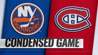 032119 Condensed Game Islanders  Canadiens [upl. by Ofori]