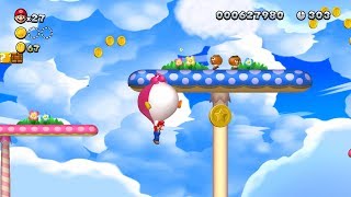 Acorn Plains Mushroom Heights All Star Coins New Super Mario Bros U Deluxe [upl. by Elnar249]