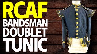 Canadian Forces RCAF Bandsman Air Force Blue Doublet Cutaway Tunic History Uniform Details [upl. by Lauro905]