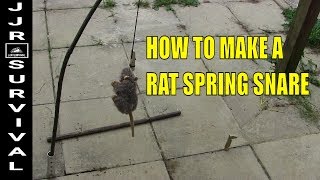 HOW TO MAKE A SPRING SNARE RAT TRAP [upl. by Nitaf]