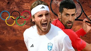 Novak Djokovic vs Stefanos Tsitsipas Highlights  Olympics 2024 [upl. by Bagley]